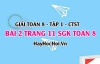 Giải bài 2 trang 11 Toán 8 Tập 1 SGK Chân trời sáng tạo